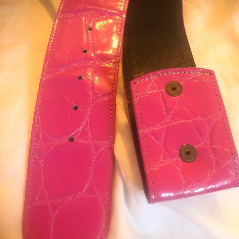 Stocko Vintage 50's XS/S Wide snake Chic Pink Belt